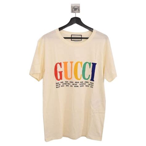 gucci cities print t-shirt|gucci t shirt outlet price.